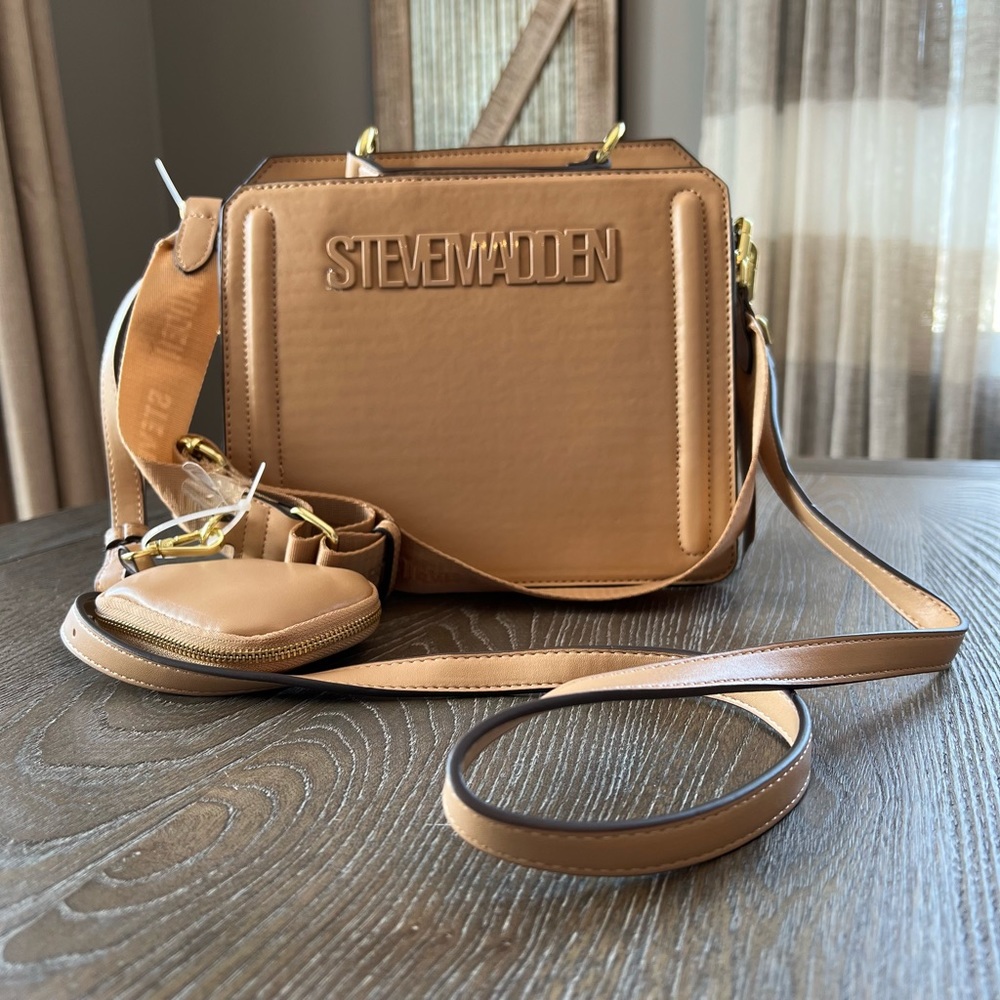 Steve Madden Camel Bevelyn Crossbody purse Tiktok Viral